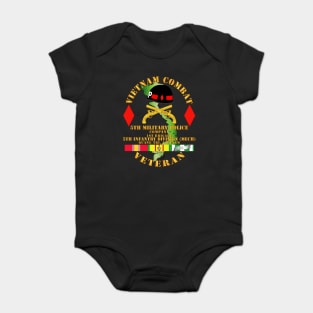 Vietnam Combat Veteran w 5th Military Police Co w 5th ID Baby Bodysuit